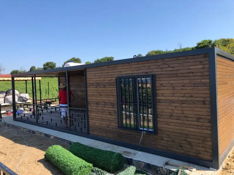 AHŞAP KAPLAMA 80 M2 ÖZEL ÜRETİM EV KONTEYER